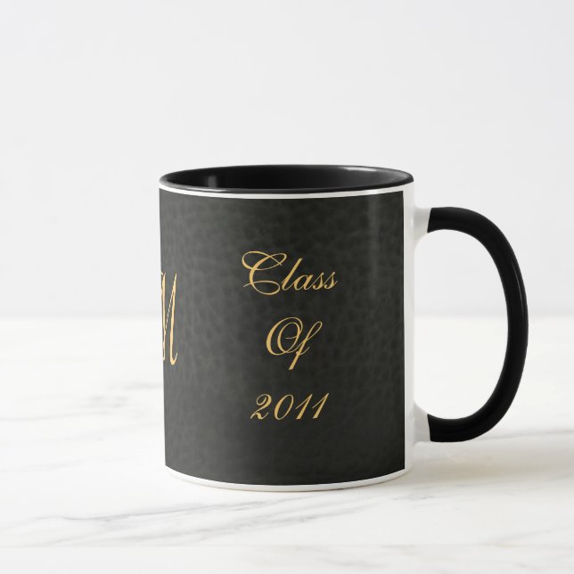Classe de tasse d'obtention du diplôme de cuir de (Droite)