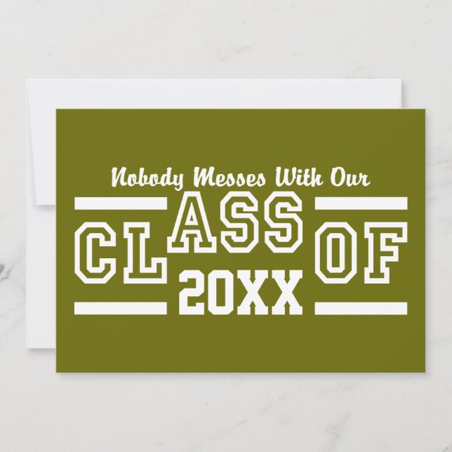 Classe de TOUTE invitation de coutume d'année (Devant)