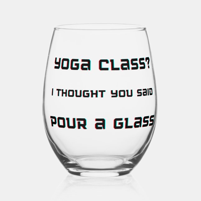 Classe de yoga Pour un verre Vin (Recto)