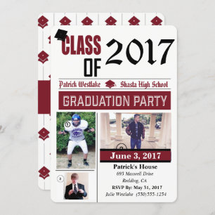 Classe des invitations de partie du diplômé 20XX -