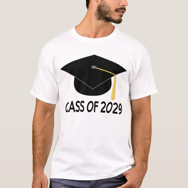 Classe d'obtention du diplôme du T-shirt 2029 (Devant)