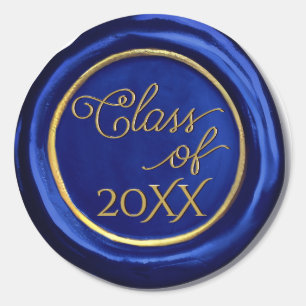 Classe d'or bleu marine Stickers de cire Sceau