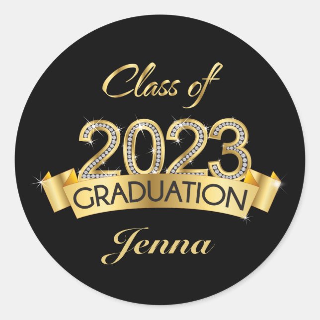 Classe d'or de Sticker de Graduation 2023 (Devant)