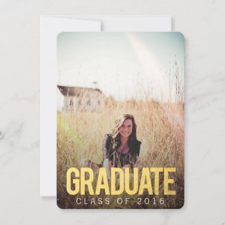 CLASSE D'OR INVITATION DE PHOTO DE DIPLÔME 2016