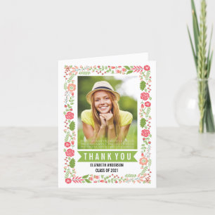 Classe frontière florale de Merci de graduation 20