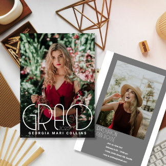 Classé Grad'en-tête Invitation de graduation