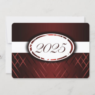 Classe Maroon et Blanc de 2025 Invitations