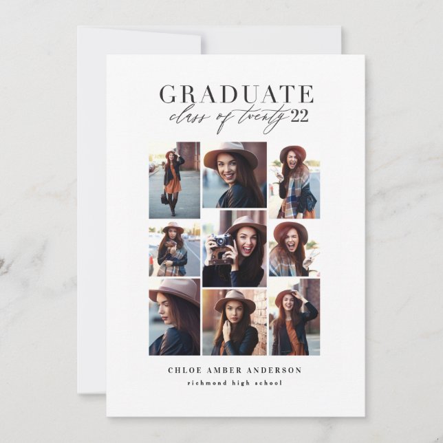 Classe moderne de 2019 de graduation photo faire-p (Devant)