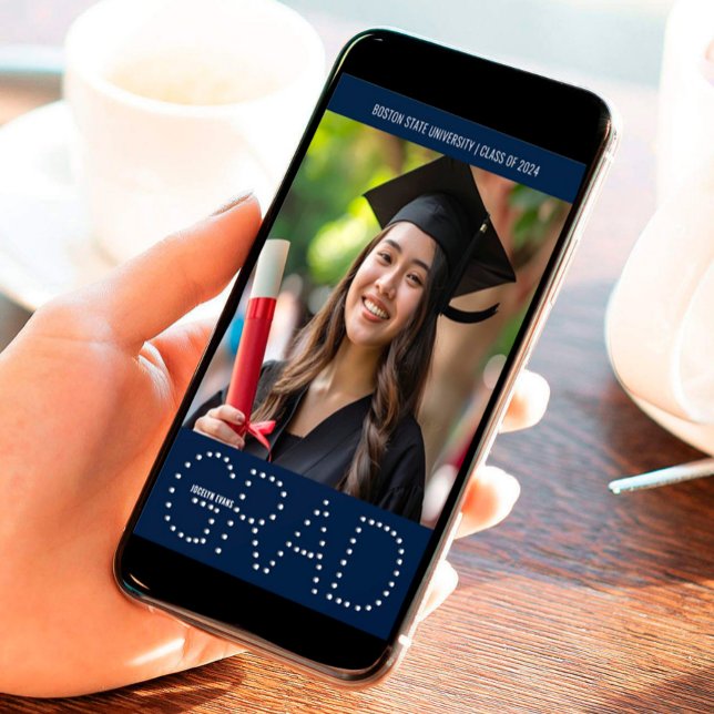 Classe moderne de 2025 Faire-part de graduation ph (Créateur téléchargé)