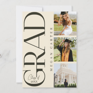 Classe moderne de 2025 Graduation Party Invitation