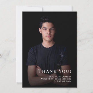 Classe noire de Merci de graduation 2024 Photo