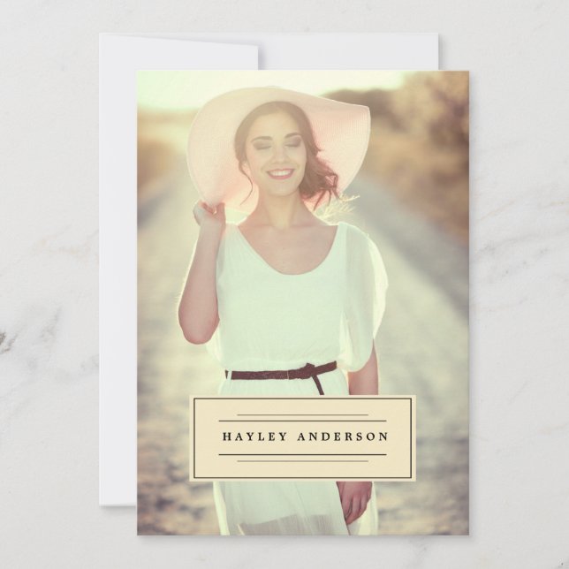 CLASSE PHOTO DE DIPLÔME 2016 Invitation (Devant)