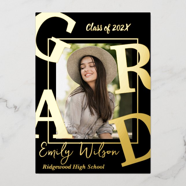 Classe photo mignonne de 2025 Faire-part de gradua (Recto)