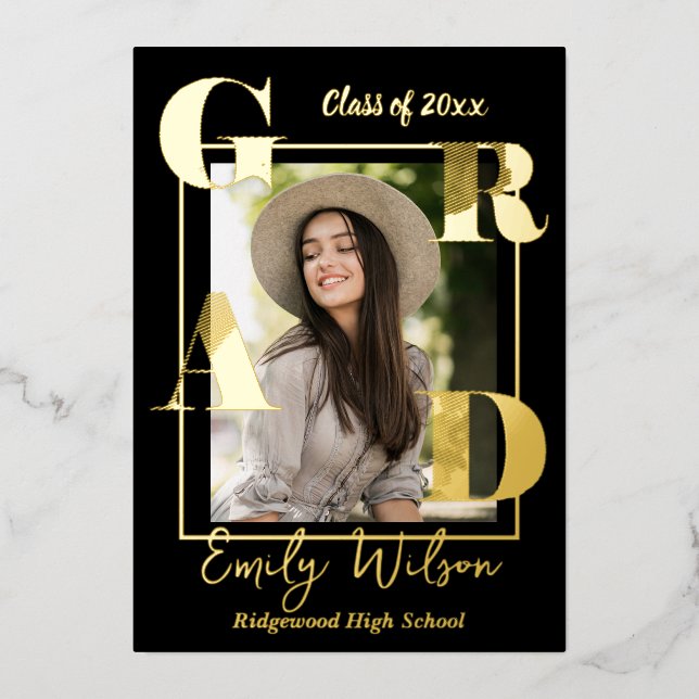 Classe photo mignonne de 2025 Faire-part de gradua (Recto)