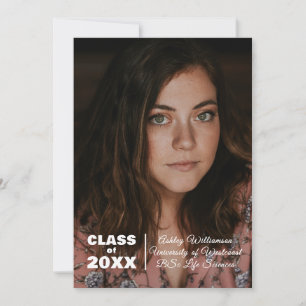 Classe photo moderne 20XX Faire-part de graduation