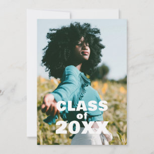 Classe photo moderne 20XX Faire-part de graduation