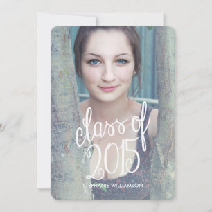 Classe photo moderne chic de 2015 Invitation de di