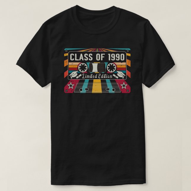 Classe rétro de T-shirt 1990 (Design devant)