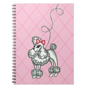 Classe Retro French Pink Poodle Carnet