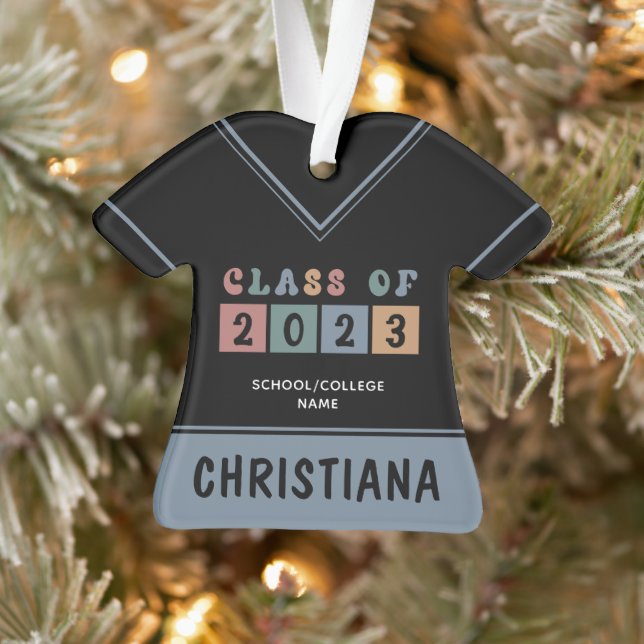 Classe Retro Personnalisée de 2023 Graduation Cute (Arbre)
