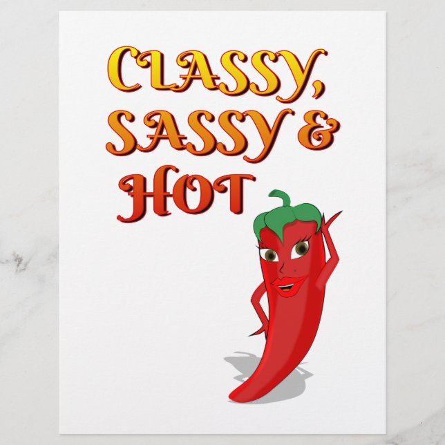 Classé Sassy Et Hot Pepper Diva (Devant)