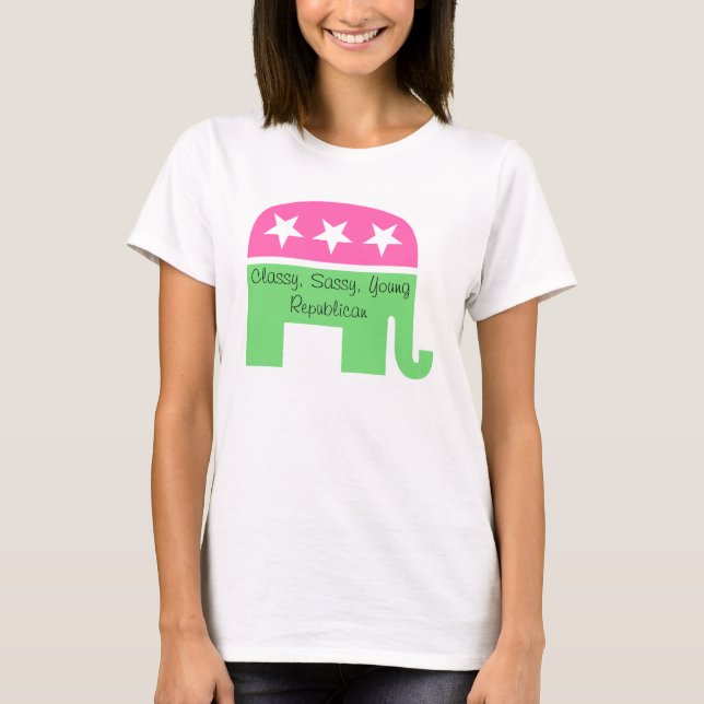 Classe, Sassy, Jeune T-shirt républicain (Devant)