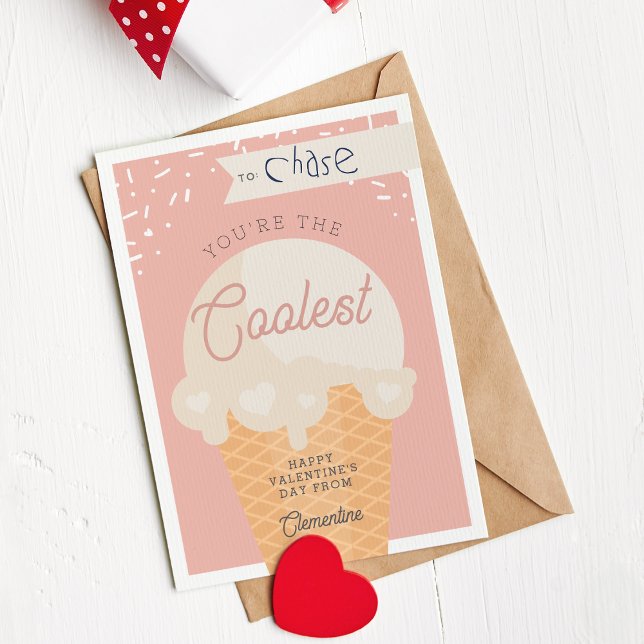 Classe Scoop la plus froide Carte Saint-Valentin (Créateur téléchargé)
