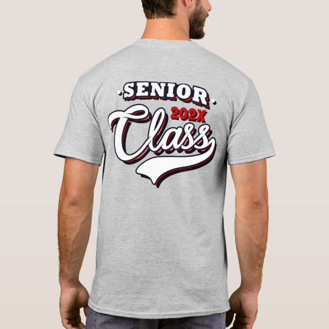 Classe supérieure de licence de T-shirt rouge (Dos)