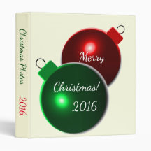 Christmas Balls Red & Green Nom de famille Photo