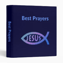 Classeur chrétien avec symboles Ichthus