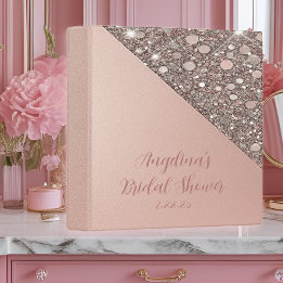 Classeur 2,54 Cm Fête de mariage élégante rose gold