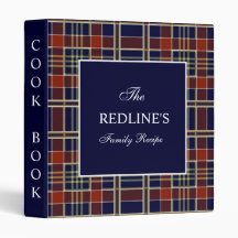 Livre de recettes de famille Red Buffalo Plaid Far