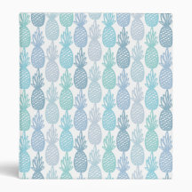 Motif d'ananas bleu multicolore
