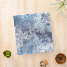 Motif de Noël bleu texturé de glace et de neige
