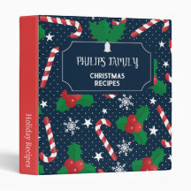 Recette de Noël de famille personnalisée de vacanc