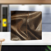 Cuir Brown brillant Faux