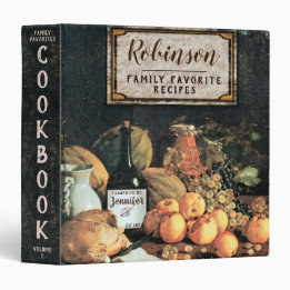 Classeur 3,81 Cm Livre de recettes vintage italien