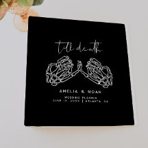 Noir jusqu'à la mort Squelette mains Wedding plann
