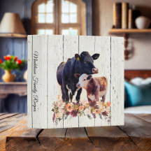 Pays Français Floral Vaches Angus i