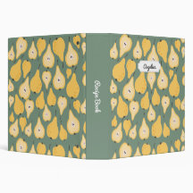 Personnalisable Yellow Pear Motif sans couture