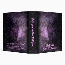 Pink Space Starry Night Sky Dark Book of Shadows