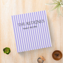 Recettes de famille rayées bleues simples