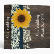 tournesol sur l'album en bois de dentelle