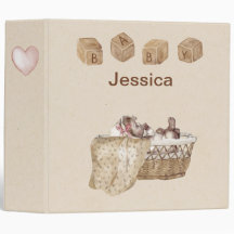 Classeur de bébé personnalisé vintage