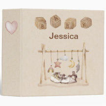 Classeur de bébé personnalisé vintage