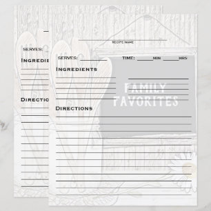 Classeur de recette Insertion