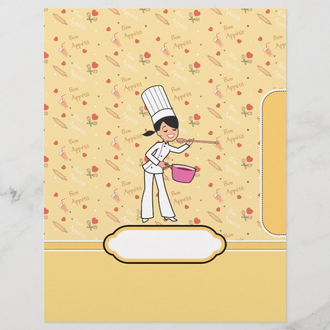 Classeur de recettes Divider de chapitre avec l'ar (Devant)