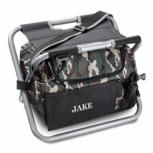 Classic Black & Camouflage Sit n' Sip Cooler Chair