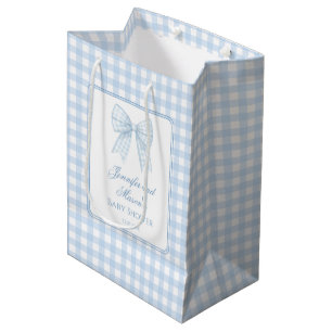 Classic bleu arc baby shower merci sacs cadeaux