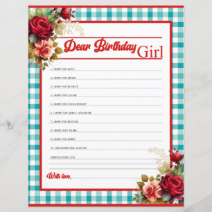 Classic Blue Anniversaire Fête Cher B-day Girl Gam